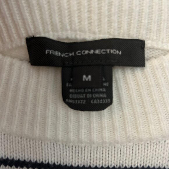 French Connection puff sleeve striped sweater size M - Picture 11 of 11